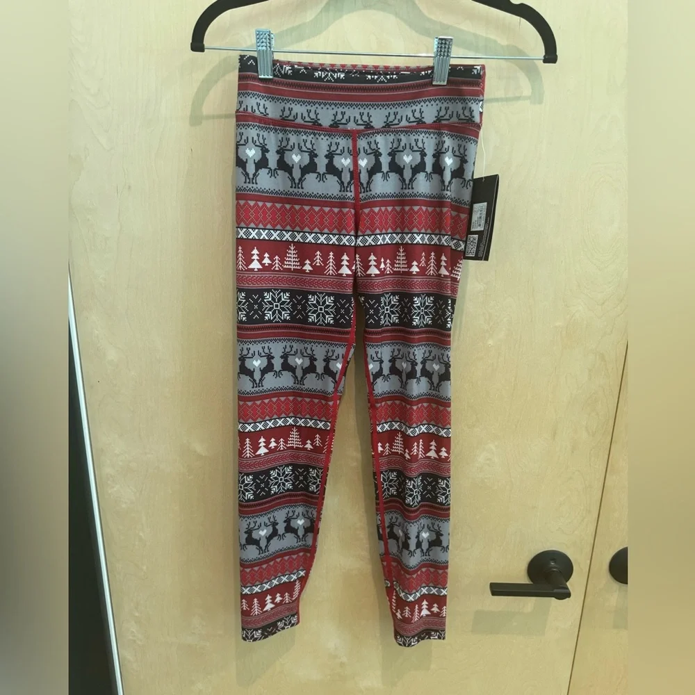 NWT Hot Chillys Long Underwear Reindeer Print